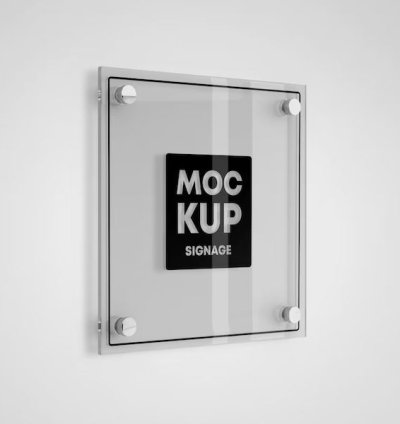 Black Acrylic Name Plate